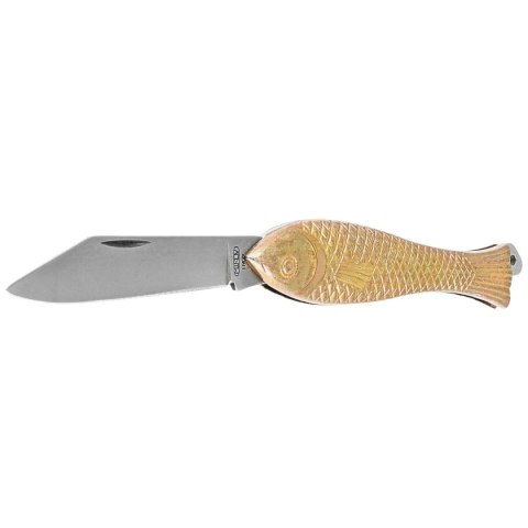 Nóż składany Mikov Fishlet 130 Gold, Stonewashed (130-NZn-1/ZL STONEWASHED)