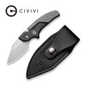 Nóż CIVIVI Typhoeus C21036-3, 5,7 cm 14C28N, Aluminium, Etui Skórzane