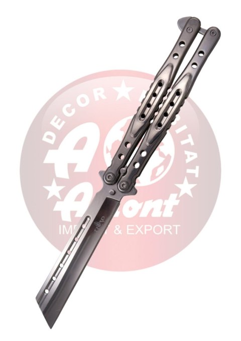 Nóż motylkowy Third Decor Habitat Balisong Chrome Stainless Steel, Chrome 420 (K2823)