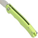 Nóż składany Civivi Button Lock Praxis Lime Green Aluminium, Satin Nitro-V (C18026E-3)