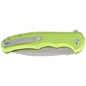 Nóż składany Civivi Button Lock Praxis Lime Green Aluminium, Satin Nitro-V (C18026E-3)