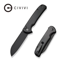Nóż składany Civivi Chevalier II Black Aluminium, Black Stonewashed 14C28N (C20022B-1)