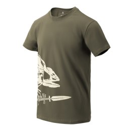 T-shirt Helikon Full Body Skeleton Olive Green