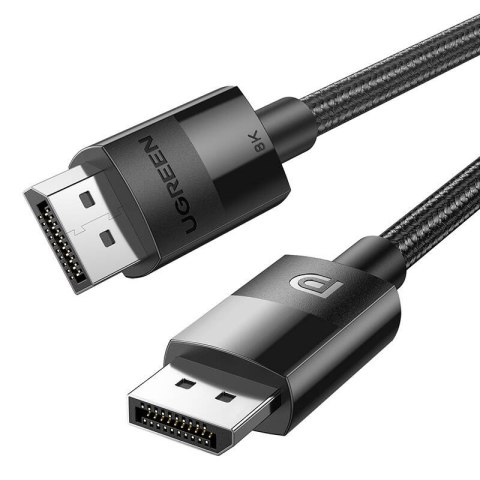 Kabel wideo w oplocie 2 x Display Port 1,4 męsko-męski UGREEN 80390 1m