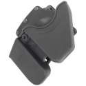 Ładownica Fobus Combo Pouch dla Glock 9mm Double-Stack, S&W Model 100, Kajdanki, Obrotowy uchwyt na pas (CU9G BH ND RT)