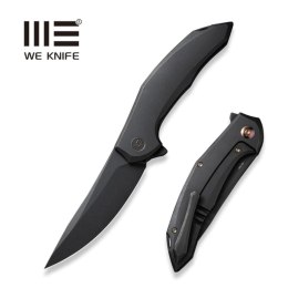 Nóż składany WE Knife Merata LE No ???/205 Black Titanium, Black Stonewashed CPM 20CV by Anton Tkachenko (WE22008A-1)