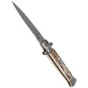 Nóż sprężynowy Frank Beltrame Stiletto Stag Horn 23cm (FB 23/63)