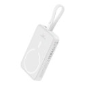 Powerbank magnetyczny Baseus Magnetic Mini 10000mAh, USB-C 20W MagSafe (biały)