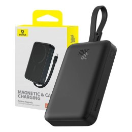 Powerbank magnetyczny Baseus Magnetic Mini 10000mAh, USB-C 30W MagSafe (czarny)