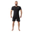 Rashguard krótki rękaw czarny BlackRS - LRashguard krótki rękaw czarny Koszulka treningowa kompresyjna MMA DBX BUSHIDO L