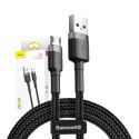 Kabel USB do Micro USB Baseus Cafule 2.4A 0.5m (szaro-czarny)