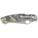 Nóż składany Spyderco Military 2 Camo G10, Satin Plain CPM S30V by Sal, Eric Glesser (C36GPCMO2)