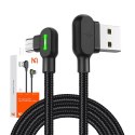 Kabel USB do Micro USB kątowy Mcdodo CA-5280 LED, 0.5m (czarny)