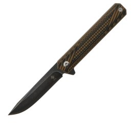 Nóż Womsi Wolf Brown-Black G10, Stal Laminowana S90V, Długość Klingi 80 mm