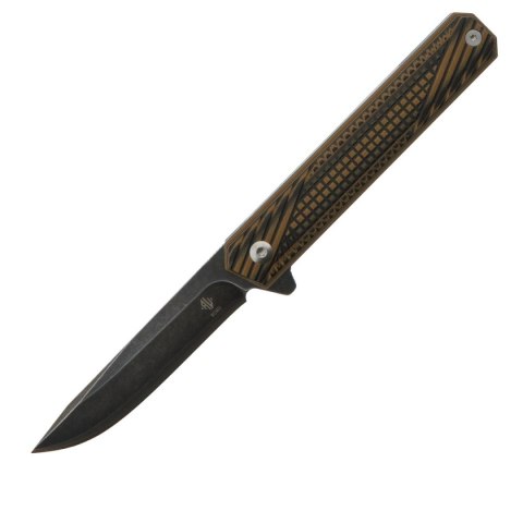 Nóż Womsi Wolf Brown-Black G10, Stal Laminowana S90V, Długość Klingi 80 mm