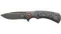 Nóż składany Fox 40th Anniversary Knife Marble Carbon Fiber, Black PVD M390 (FX-F2017 R)