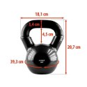 Ketllebell żeliwny pokryty winylem 8 kg HMS KNV08 Black