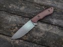 Nóż outdoorowy LKW Mauler Micarta, Stal O2, Długość Klingi 97 mm