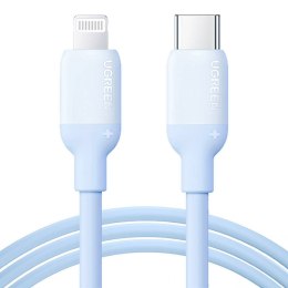 Kabel ładowania USB-C do Lightning UGREEN, US387 PD 3A, 1m (niebieski)