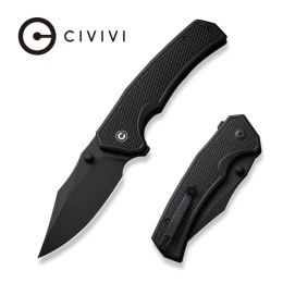 Nóż składany Civivi Vexillum Black G10, Black Stonewashed Nitro-V (C23003D-1)