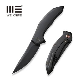 Nóż składany WE Knife Merata LE No 010/205 Black Titanium, Black Stonewashed CPM 20CV by Anton Tkachenko (WE22008A-1)