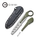 Nóż treningowy CIVIVI Varius 8,27 cm Dull Drop Point, Zielona Rękojeść G10