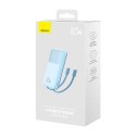 Powerbank Baseus Comet z kablem USB do USB-C, 10000mAh, 22.5W (niebieski)