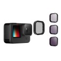 Zestaw filtrów ND 8/16/32 Telesin dla GoPro Hero 9 / Hero 10 / Hero 11 / Hero 12 (GP-FLT-902)