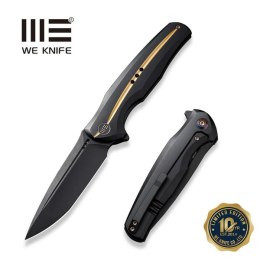 Nóż składany WeKnife 601X LE No 141/150 Black Titanium, Black Stonewashed CPM 20CV (WE01J-1)