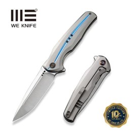 Nóż składany WeKnife 601X LE No 045/150 Gray Titanium, Hand Polished Satin CPM 20CV (WE01J-2)