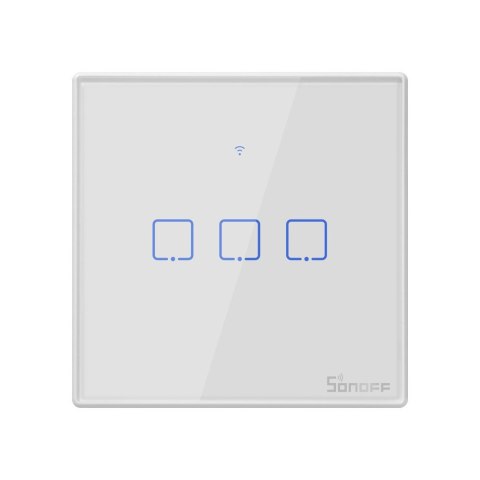 Dotykowy włącznik światła WiFi + RF 433 Sonoff T2 EU TX (3-kanałowy)