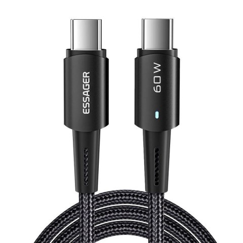 Kabel USB-C do USB-C 60W Essager 2m (czarny)