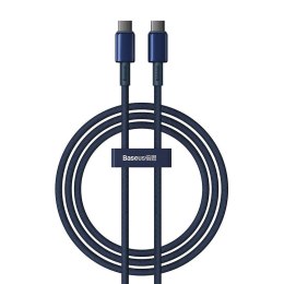 Kabel USB-C do USB-C Baseus Tungsten Glod, 100W, 1m (niebieski)
