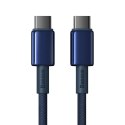 Kabel USB-C do USB-C Baseus Tungsten Gold, 100W, 1m (niebieski)