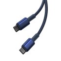 Kabel USB-C do USB-C Baseus Tungsten Gold, 100W, 1m (niebieski)