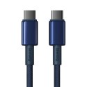 Kabel USB-C do USB-C Baseus Tungsten Gold, 100W, 2m (niebieski)
