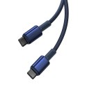 Kabel USB-C do USB-C Baseus Tungsten Gold, 100W, 2m (niebieski)