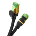 Kabel sieciowy w oplocie kat. 8 Baseus Ethernet RJ45, 40Gbps, 15m (czarny)