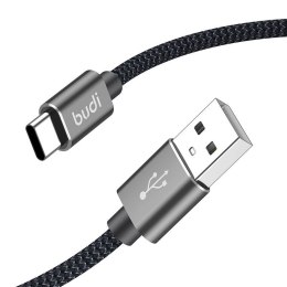 Kabel USB-A do USB-C Budi 206T/2M 2.4A 2m (czarny)