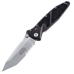 Nóż składany Microtech Socom Elite T/E Black Aluminuim, Stonewashed P/S M390 by Tony Marfione (161-11)