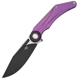 Nóż składany Bestech Seraph Purple Titanium, Black Stonewashed/Satin M390 by Kombou (BT2403C)