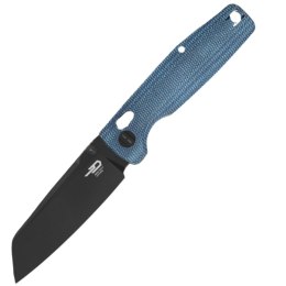 Nóż składany Bestech Slasher Blue Micarta, Black Stonewashed D2 (BG56C-2)