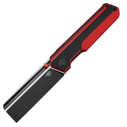 Nóż składany Bestech Tardis Black/Red G10, Black DLC/Satin D2 by Ostap Hel (BG54E)