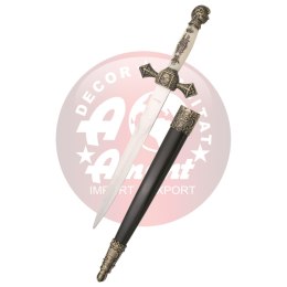 Nóż Third Medieval Dagger, White Plastic, Satin Stainless Steel (AM-13747-4)