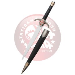 Nóż Third Templar Dagger, Black Plastic, Satin Stainless Steel (AM-16759-1)