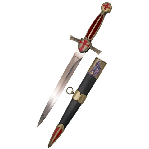 Sztylet templariuszy Decor Habitat Templar Dagger Bronze/Gold ABS, Satin (S0299)