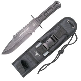 Nóż Third Terminator Black Rubberized ABS, Black 420 (H0301)
