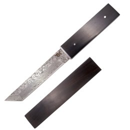 Nóż Tramuntana Knives Tanto Black Ebony, Damascus (TK-H0077)