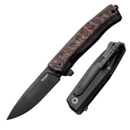 Nóż składany LionSteel Myto Snake Skin Fat Carbon, Old Black MagnaCut by Molletta (MT01 MC SS)