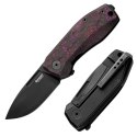 Nóż składany LionSteel Nano Purple Haze Fat Carbon, Old Black MagnaCut (NA01 PH)